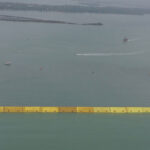 MOSE, Venice: gates, caissons and plant of the mobile barrier...